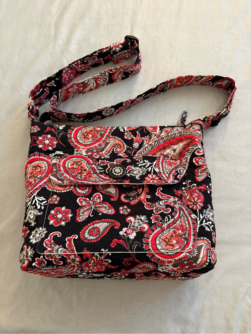 Lamar CrossBody Bags by Lauren vibrant fabric patterns organizational pockets